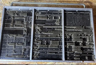 Vintage IBM 917 Plugboard Control Panel – Fully Wired – Rare Early Computer Part - Image 1 of 4