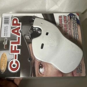 Markwort Batter's Helmet C-Flap Face Protector Baseball Softball White RHB NEW - Afbeelding 1 van 10