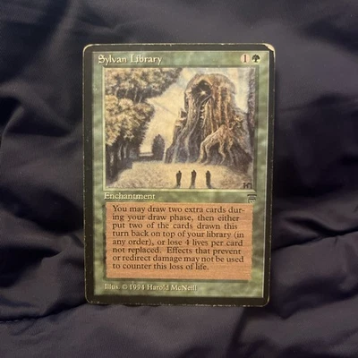Sylvan Library (Legends) MP/HP MTG - Image 1 of 2