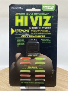 Hi Viz LitWave Replacement LitePipe Set for Handgun Pistol Sights - Picture 1 of 2