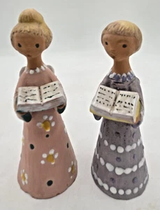 Vintage ungarische singende Engel Keramik Handarbeit Terracata signiert Judit Bolgar - Bild 1 von 11