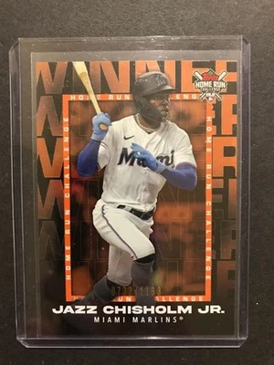 2023 Topps Series 2 Home Run Challenge Winners Sept # to /1163 Jazz Chisholm Jr - Image 1 of 2