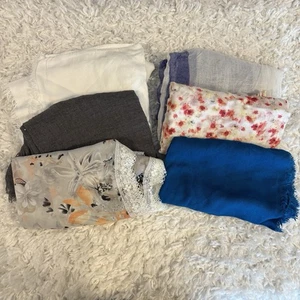 Lote de 6 Bufandas Mujer Largas e Infinitas Multicolor y Tallas Suave Cómodas - Imagen 1 de 22