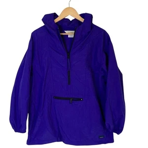 L.L. Bean Kids Purple Nylon Pullover Windbreaker Shell Size XL Outdoors Hooded - Picture 1 of 14