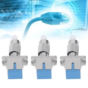 3PCS Durable Fiber Optic Converter Adapter  Telecommunications - Picture 1 of 12