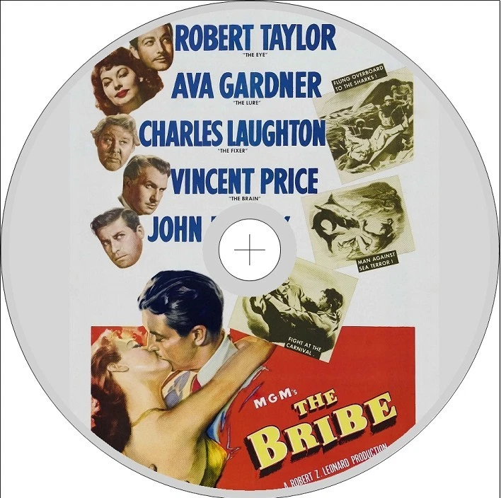 The Bribe (1949) Robert Taylor, Ava Gardner, Charles Laughton, Vincent Price - Image 1 of 1
