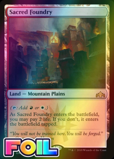 x1 Sacred Foundry GRN MTG 254 FOIL RARE M/NM 1x - Image 1 of 1