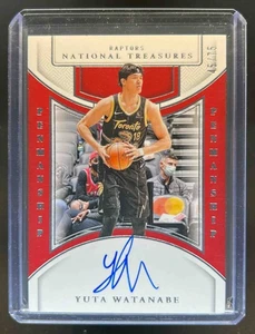 2024-25 National Treasures Yuta Watanabe Penmanship Auto #45/75 Raptors - Picture 1 of 2