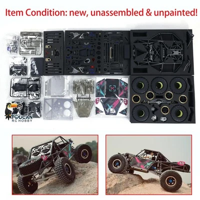 Capo 1/8 RC Crawler Car U4 CD1582X 2-Speed Gearbox Racing Vehicle Kit Model - Image 1 of 4