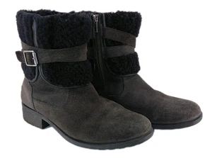 Ugg Blayre 111 Black Waterproof, Distressed Leather Boots. Size 10 - Picture 1 of 12