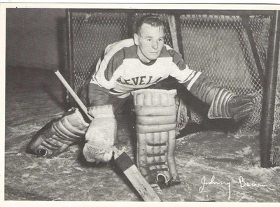 (2) Early 1950s Cleveland Barons B/W Photos Fred Thurrier Johnny Bauer NM Cond - Image 1 of 2