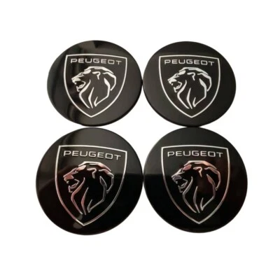 For Peugeot 4pcs Ø60mm hub cap hubcaps 3008 5008 4008 308 508 408 - Image 1 of 4
