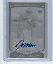 '09 Bowman Chrome JEREMY MACLIN RC Rookie AUTO Yellow Print Plate 1/1 Eagles