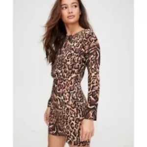 Babaton Aritzia Samson Animal Print Kleid Gepard Leopard Größe 4 - Bild 1 von 13