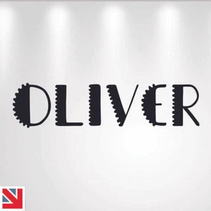 Stylised Personalised CUSTOM NAME Wall Art Decal Sticker Vinyl Kids DINOSAUR - Picture 1 of 11