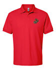 US Marine Corp EAG Eagle Anchor Globe Polo Shirt Red USMC Licensed -all sizes-
