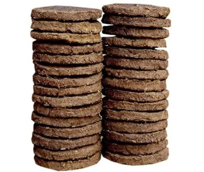 30 Stück 13 cm Desi KUHDUNG KUCHEN Gobar Upale Kande Puja Havan Agnihotra Rel... - Bild 1 von 4