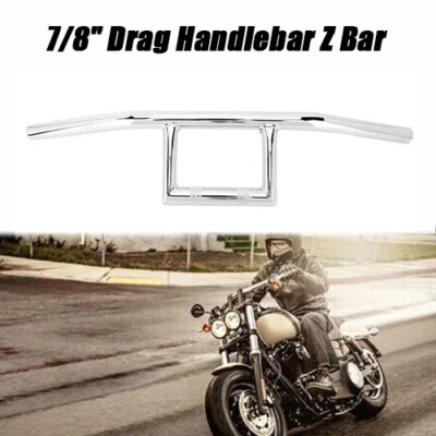 7/8" Handlebar Drag Z Bar Motorcycle For Suzuki Chopper Bobber Custom Universal - Image 1 of 4