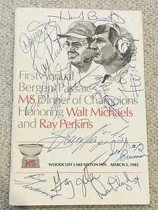 RARE Program Signed Autographed By WILLIE MAYS & HERB BROOKS FULL PSA/DNA LETTER - Picture 1 of 4