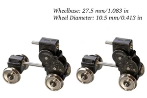 Locomotora calibre H0 enchapada caja de cambios escala HO ruedas motrices 27,5 mm/10,5 mm nueva en caja calibre - Imagen 1 de 24