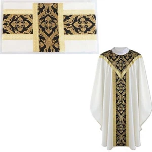 casula, 2 x Palline Dalmatiche e funebri, tessuto leggero, lati aperti - Foto 1 di 2