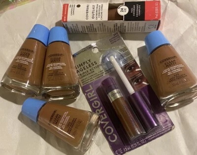 4 CoverGirl Clean Matte Liquid Foundation 570 Deep Golden & MORE DARK TONES💖Bid - Image 1 of 4