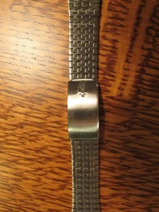 NOS Accutron Forcella Tuning Firmata SS BRACCIALE OROLOGIO 17mm 18mm 19mm 11/16" - Foto 1 di 12