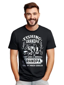 Fishing Grandpa Just Like - Funny and Experienced! Funny t-shirt, Unisex Printed - Picture 1 of 90