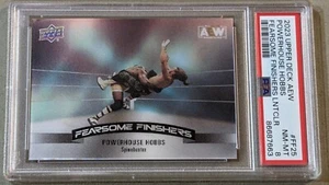 2023 AEW - Powerhouse Hobbs Fearsome Finishers FF-25 SSP Case Hit - PSA 8- Pop 1 - Picture 1 of 3