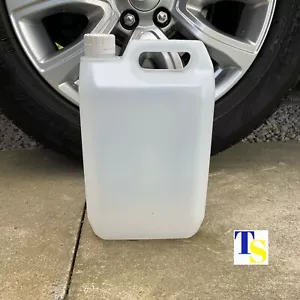 5L 5 Litros Botellas de Plástico Jerrycan HDPE - Cantidad 1 2 3 4 6 10 20 - Semi transparentes - Imagen 1 de 4