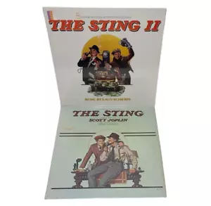 The Sting (VG) & The Sting II (SEALED) Soundtrack Vinyl LP Lot Jazz Ragtime - Picture 1 of 10