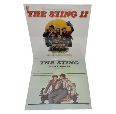 The Sting (VG) & The Sting II (SEALED) Soundtrack Vinyl LP Lot Jazz Ragtime - Image 1 of 4