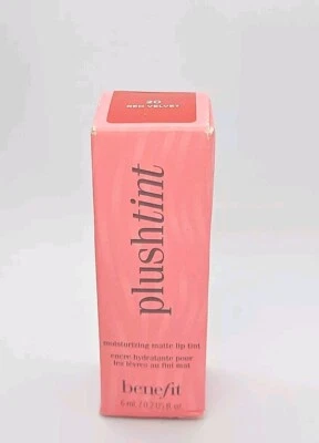 Benefit Plushtint 20 RED VELVET Moisturizing MATTE Finish Lip Tint 0.2oz BOXED  - Image 1 of 4