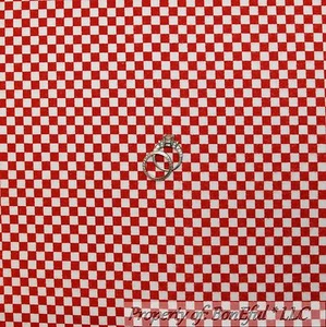 BonEful FABRIC FQ Flannel Cotton Quilt Red White STRIPE Gingham Check Boy Block - Picture 1 of 12