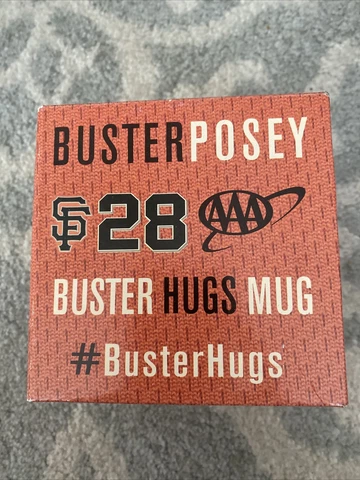 SF Giant Buster Posey Hugs Mug AAA NIB Cover