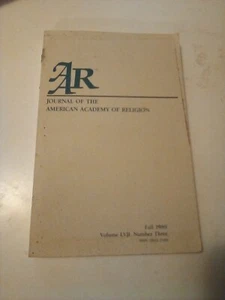 Journal of the American Academy of Religion Volume LVII Number Three Fall 1989 - Picture 1 of 3