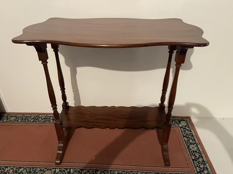 Antique 1860 Red Mahogany Table Beautifully Crafted 31”x17”x28" Cover