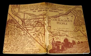 OREGON SETTLERS 1972 SIGNED BOOK COURAGEOUS PEOPLE MARY POWELL MALLETT * GRESHAM - Picture 1 of 5