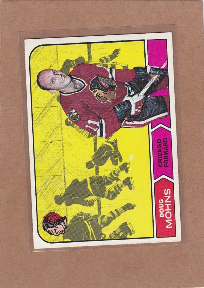 1968-69 TOPPS HOCKEY DOUG MOHNS #19 BLACK HAWKS EXMT/EXMT+ *A34074 - Image 1 of 1