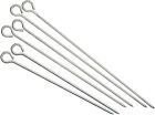 10 Pack x 35cm BBQ Barbecue Metal Skewers Sticks Grill Kebab Outdoor Camping ?