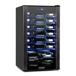Weinkühlschrank Weinkühler Getränke Minibar 95L Touch-Bedienfeld 4-18°C schwarz - Bild 1 von 12