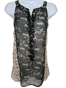 Sanctuary Women's L Camo/Leopard Print Halter Top or Layering Piece - Picture 1 of 7