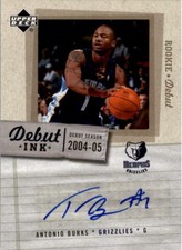 2005-06 Upper Deck Rookie Debut Basketball Debut Ink AUTO You Pick
