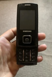 Samsung SGH E900 Black Slide Mobile Phone Retro Vintage Rare - Picture 1 of 4