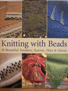 Jane Davis "Knitting with Beads"~ Knitting Pattern Book Only - Imagen 1 de 2