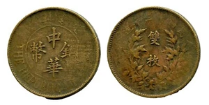 CHINA REPUBLIC STANDART KALGAN 1924 KM Y#312 Bronze 20 CASH 10.29g Ø30.4mm - Picture 1 of 1