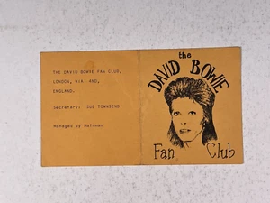David Bowie Fan Club Card Membership Original UK 1973/1974 - Picture 1 of 12