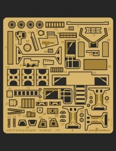 Green Strawberry 1/72 A/SF-01 B-Wing Starfighter Star Wars Photo Etch Set - Picture 1 of 11