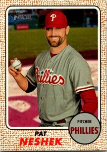 2017 Topps Heritage Pat Neshek #71b Philadelphia Phillies - Picture 1 of 2