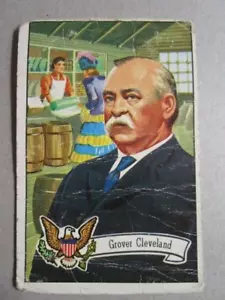 1956 Topps U.S.President # 25 Grover Cleveland CENTER CREASE - Picture 1 of 9